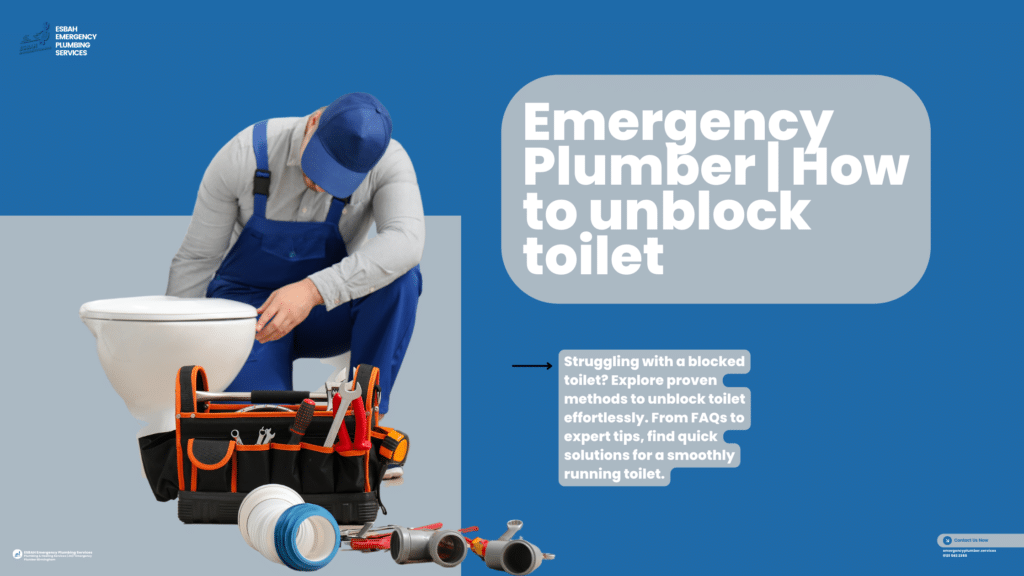 Emergency Plumber | How to unblock toilet